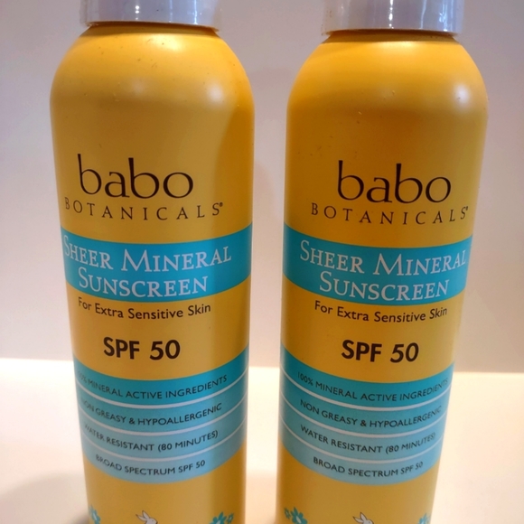babo botanicals sheer mineral sunscreen spray spf 50